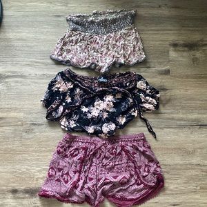 Set of Boho Shorts (3)